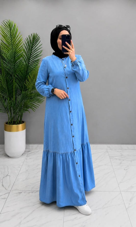 Robe Élégante en Jean Léger - كسوة جينز صيفية