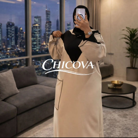 جلابة كريب بلازا – أناقة عصرية بلمسة راقية