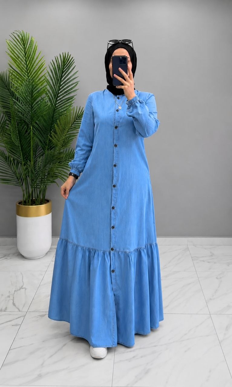 Robe Élégante en Jean Léger - كسوة جينز صيفية
