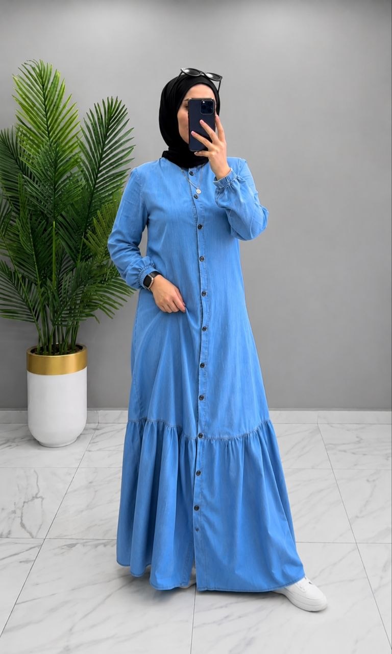 Robe Élégante en Jean Léger - كسوة جينز صيفية